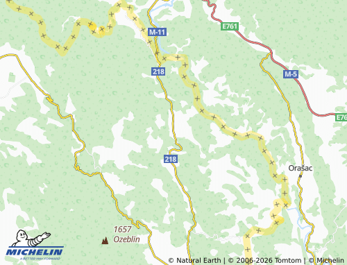 Mapa MICHELIN Nebljusi - ViaMichelin