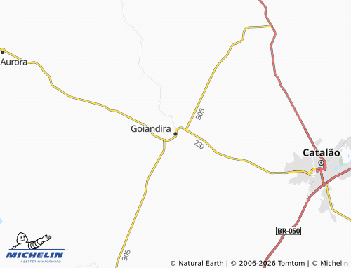 Mapa MICHELIN Goiandira - ViaMichelin