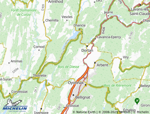Mapa MICHELIN Bonaz - ViaMichelin