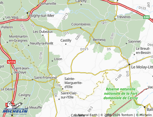 MICHELIN Saint-Marcouf map - ViaMichelin