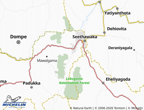 Mappa MICHELIN Weragolla South - ViaMichelin