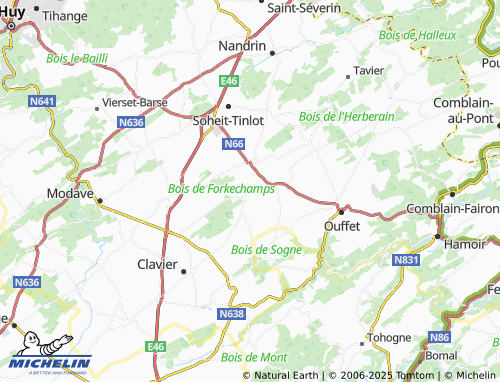 MICHELIN Béemont map - ViaMichelin