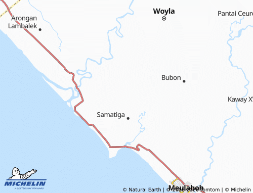 MICHELIN Krueng Tinggai map - ViaMichelin