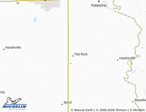 Mapa MICHELIN Flat Rock - ViaMichelin