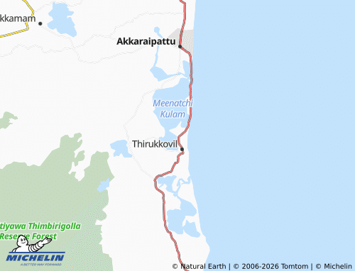 Mappa MICHELIN Thambiluvil 1 West - ViaMichelin