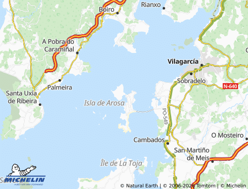 MICHELIN-Landkarte Arousa - ViaMichelin