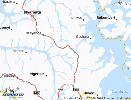 MICHELIN-Landkarte Kuwuruganda - ViaMichelin