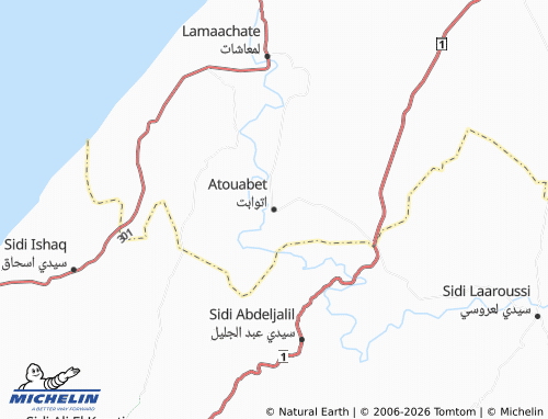 Mappa MICHELIN Atiwabat - ViaMichelin