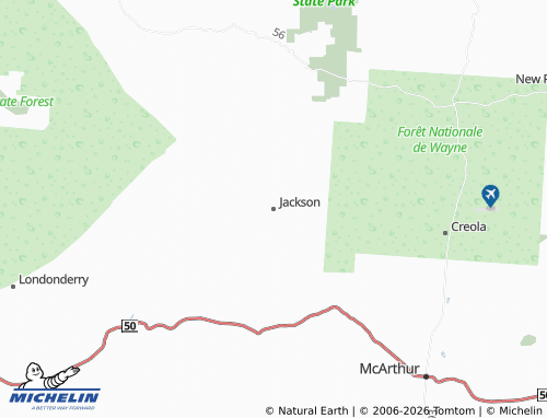 Carte MICHELIN Jackson - ViaMichelin