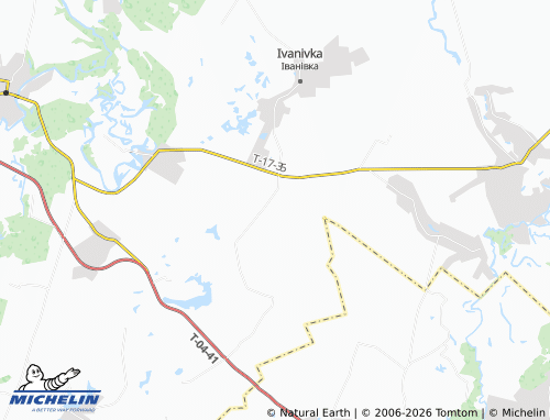MICHELIN Samarshchyna map - ViaMichelin