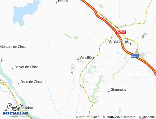 Mapa MICHELIN Vencillón - ViaMichelin