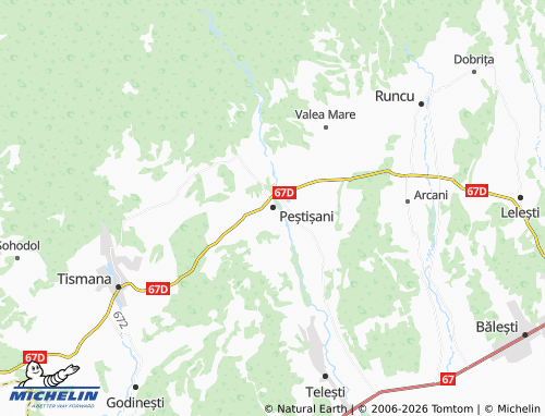 Mappa MICHELIN Peștișani - ViaMichelin