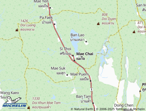 MICHELIN Si Thoi map - ViaMichelin