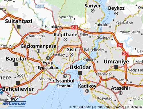 Mapa MICHELIN Sisli - ViaMichelin