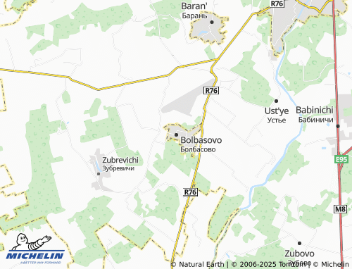MICHELIN Bolbasovo map - ViaMichelin