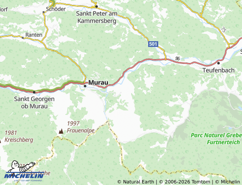 MICHELIN Laßnitz-Lambrecht map - ViaMichelin