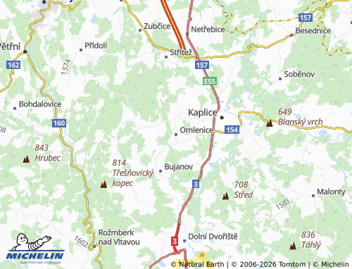 Mappa MICHELIN Omlenice - ViaMichelin