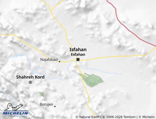 Kaart MICHELIN Esfahan - ViaMichelin