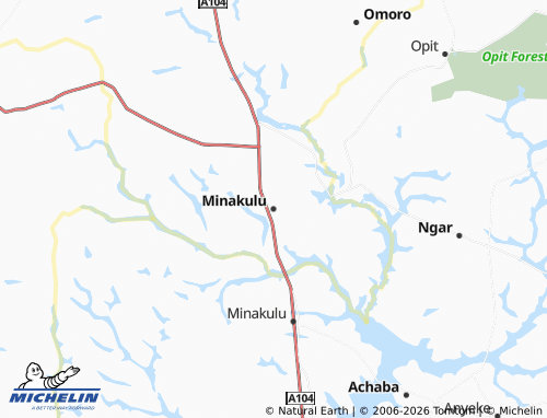 Carte MICHELIN Minakulu - ViaMichelin