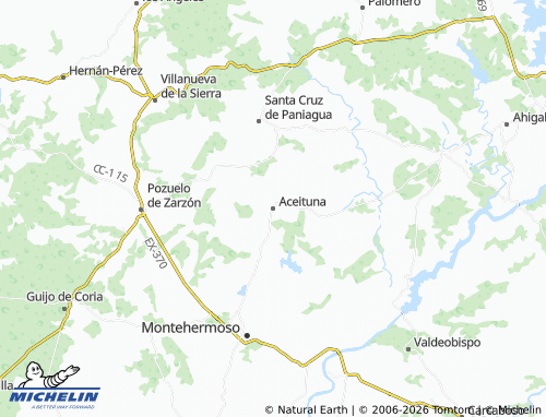 MICHELIN Aceituna map - ViaMichelin