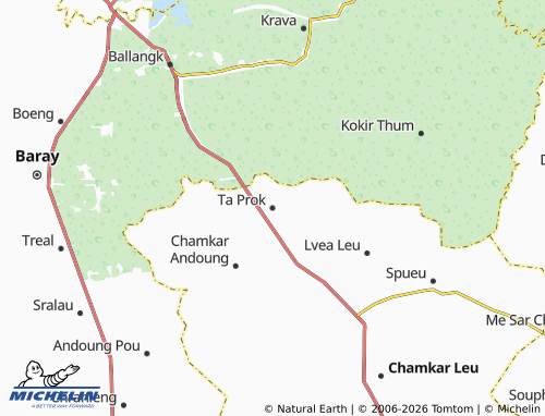 MICHELIN Ta Prok map - ViaMichelin