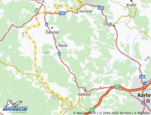MICHELIN Gorica Lipnička map - ViaMichelin