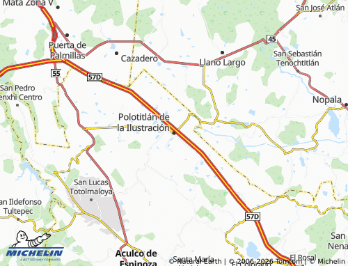 MICHELIN Polotitlán de la Ilustración map - ViaMichelin