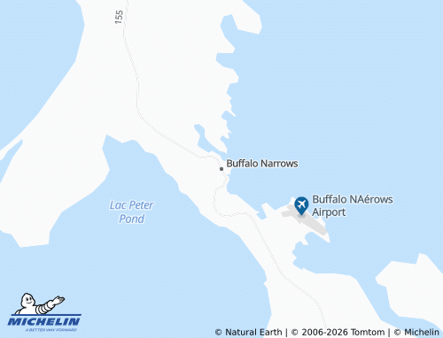 MICHELIN-Landkarte Buffalo Narrows - ViaMichelin