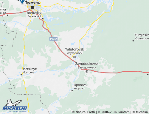 MICHELIN-Landkarte Jalutorowsk - ViaMichelin