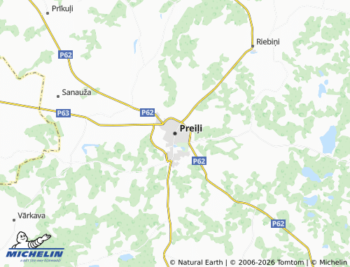 Mapa MICHELIN Preiļi - ViaMichelin