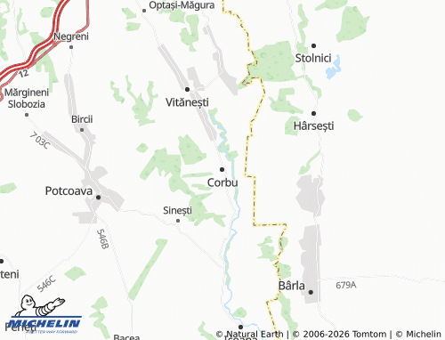 Mappa MICHELIN Corbu - ViaMichelin