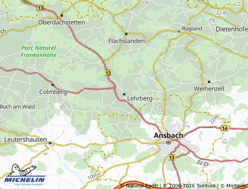 Mappa MICHELIN Lehrberg - ViaMichelin
