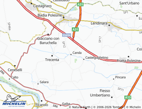 Mapa MICHELIN Canda - ViaMichelin