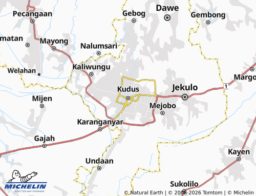 Carte MICHELIN Kudus - ViaMichelin