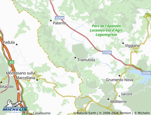 Mapa MICHELIN Tramutola - ViaMichelin