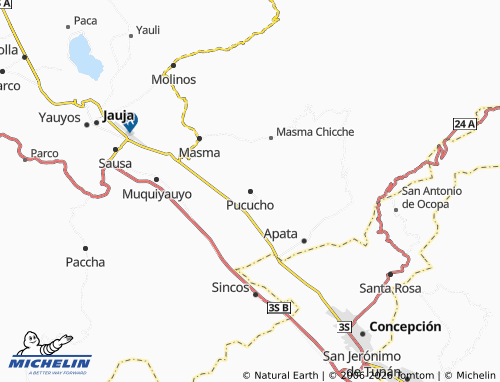 MICHELIN Pucucho map - ViaMichelin