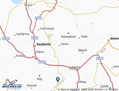 MICHELIN Yenice map - ViaMichelin