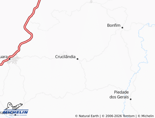 Mapa MICHELIN Crucilândia - ViaMichelin