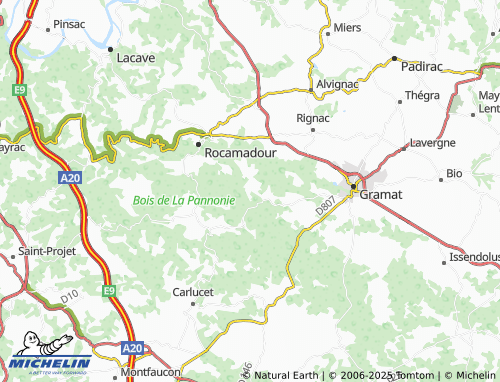 Carte MICHELIN La Pannonie - ViaMichelin