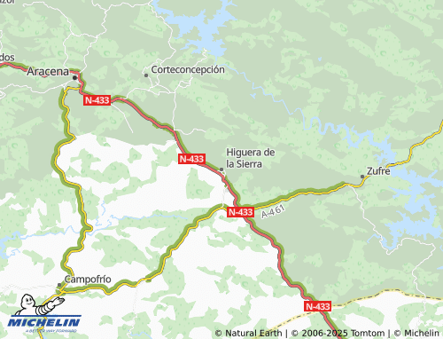 Mappa MICHELIN Higuera de la Sierra - ViaMichelin