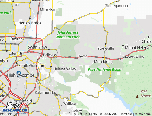 MICHELIN Hovea map - ViaMichelin