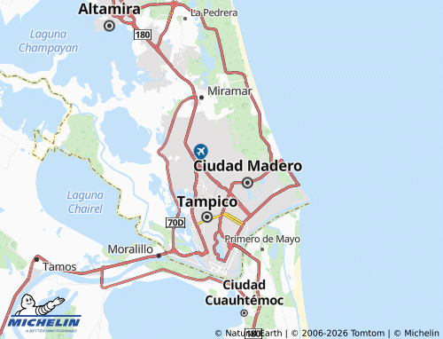 MICHELIN La Antigua map - ViaMichelin