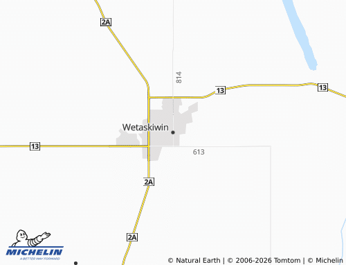 MICHELIN-Landkarte Wetaskiwin - ViaMichelin