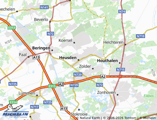Mappa MICHELIN Heusden-Zolder - ViaMichelin