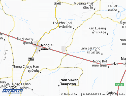 MICHELIN Thung Kraten map - ViaMichelin