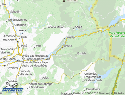 MICHELIN Britelo map - ViaMichelin