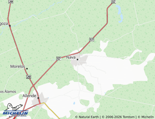 Mapa MICHELIN Nava - ViaMichelin