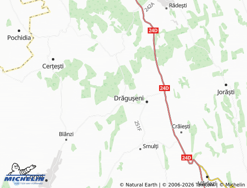 MICHELIN Fundeanu map - ViaMichelin