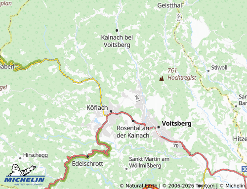 MICHELIN-Landkarte Piber - ViaMichelin