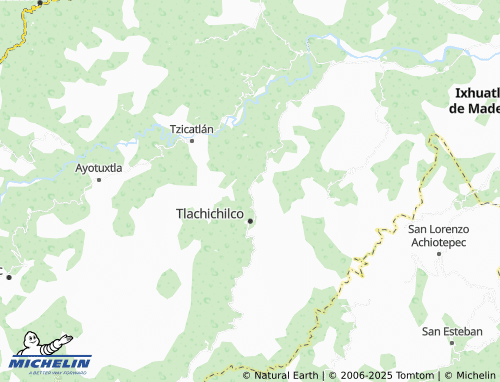 Mapa MICHELIN Tierra Colorada - ViaMichelin